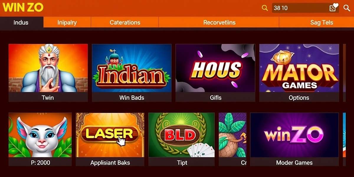 Win ZO game interface showing various Indian game options and vibrant colors